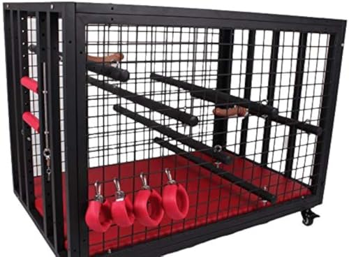 WJE BDSM Gefangenschaft K9 Hund Käfig Sexspielzeug Strafpfandwerkzeug Gebündelte Sklavenraum Bestrafung Requisiten