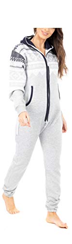 Juicy Trendz® Herren Onesie Overall Trainingsanzug Jogginganzug Einteiler Norweger Jumpsuit