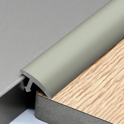 Kantenband-Schwellenstreifen, Universalschnalle aus Aluminiumlegierung, Türsteinverbindungen for Holzbodenfliesen, High-Low-Differenzstreifen (Color : D, CH : 18mm)