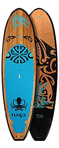 RUNGA TOA Bamboo Blue Stand-UP Paddle Board 9.6 HARDBOARD Surfboard SUP Paddling #BR50.1