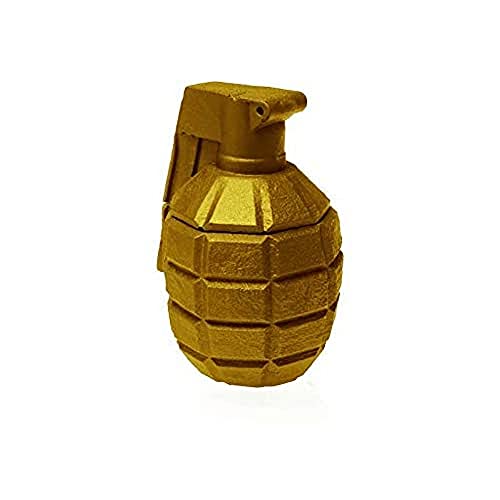 Candellana Groß Grenade Kerze | Höhe: 20 cm | Gelb | Handgefertigt in der EU