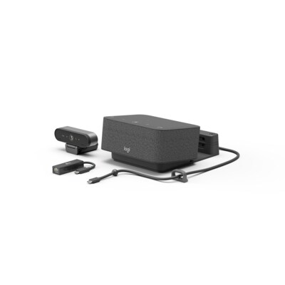 Logitech Logi Dock Focus Room Kit - Kit für Videokonferenzen (Logitech BRIO Ultra HD Pro Webcam, Log