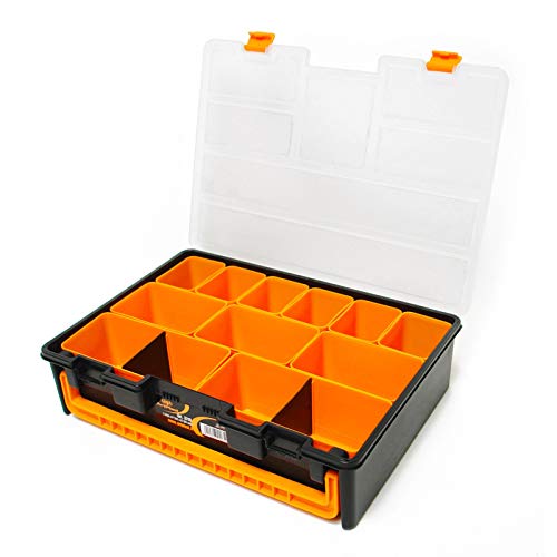 Art Plast Werkzeug-Box - Werkzeug-Boxen (44,3 cm, 31,7 cm, 10,7 cm) schwarz, gelb (3710)