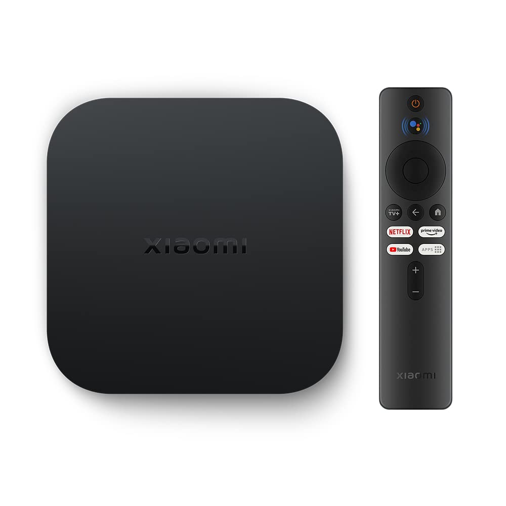 Xiaomi TV Box S 2nd Gen, 4K Ultra HD Streaming Media Player, 2GB RAM 8GB ROM Smart, Soporta Google TV, Dolby Vision, HDR10+, Dolby Atmos, DTS-HD, Wireless Projection, Dualband-WLAN, Schwarz