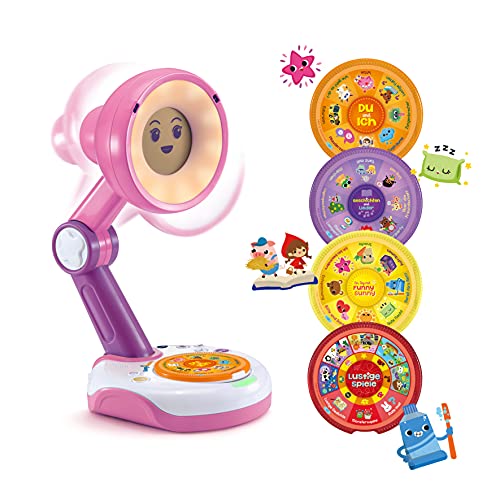 Vtech 80-546254 Funny Sunny, die interaktive Lampen-Freundin pink Hörspielzeug, Mehrfarbig