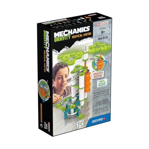 GEOMAG Mechanics, Gravity 183 Teile, magnetisch, Lernspiele, Spielzeug für Kinder ab 8 Jahren, GMV02