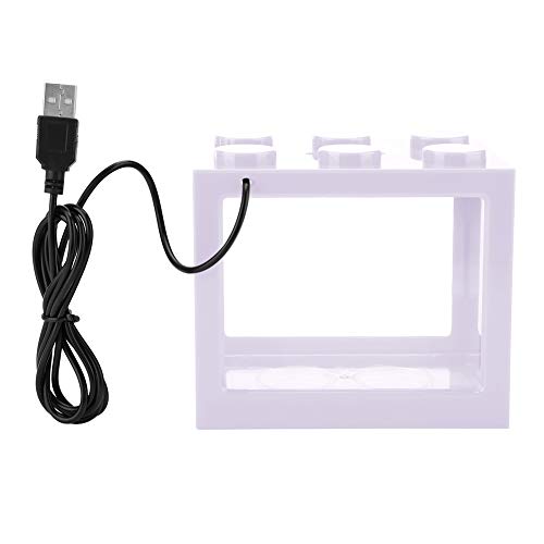 Dekorative Mini-Aquarium-USB-LED-Licht-Lampen-Aquarium-Box, geeignet for Büro-Teetisch-Wohnzimmer-Schreibtisch-Dekor