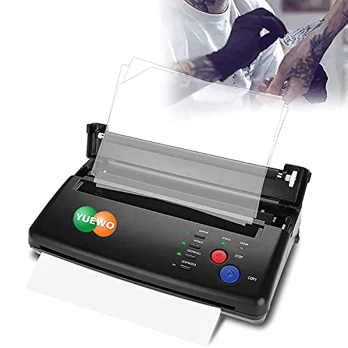 Fayelong Tattoo Stencil Transfer Machine Flash-Thermokopierdrucker mit Tattoo Transferpapier für temporäre und permanente Tattoos