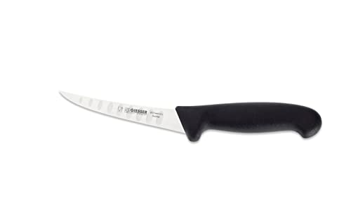 Johannes Giesser Messerfabrik Ausbeinmesser mit Kullenschliff Messer, Grau, 13 cm
