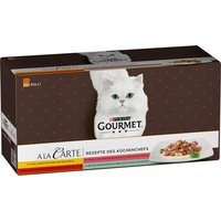 PURINA GOURMET A la Carte Katzenfutter nass, Sorten-Mix, 60er Pack (60 x 85g)