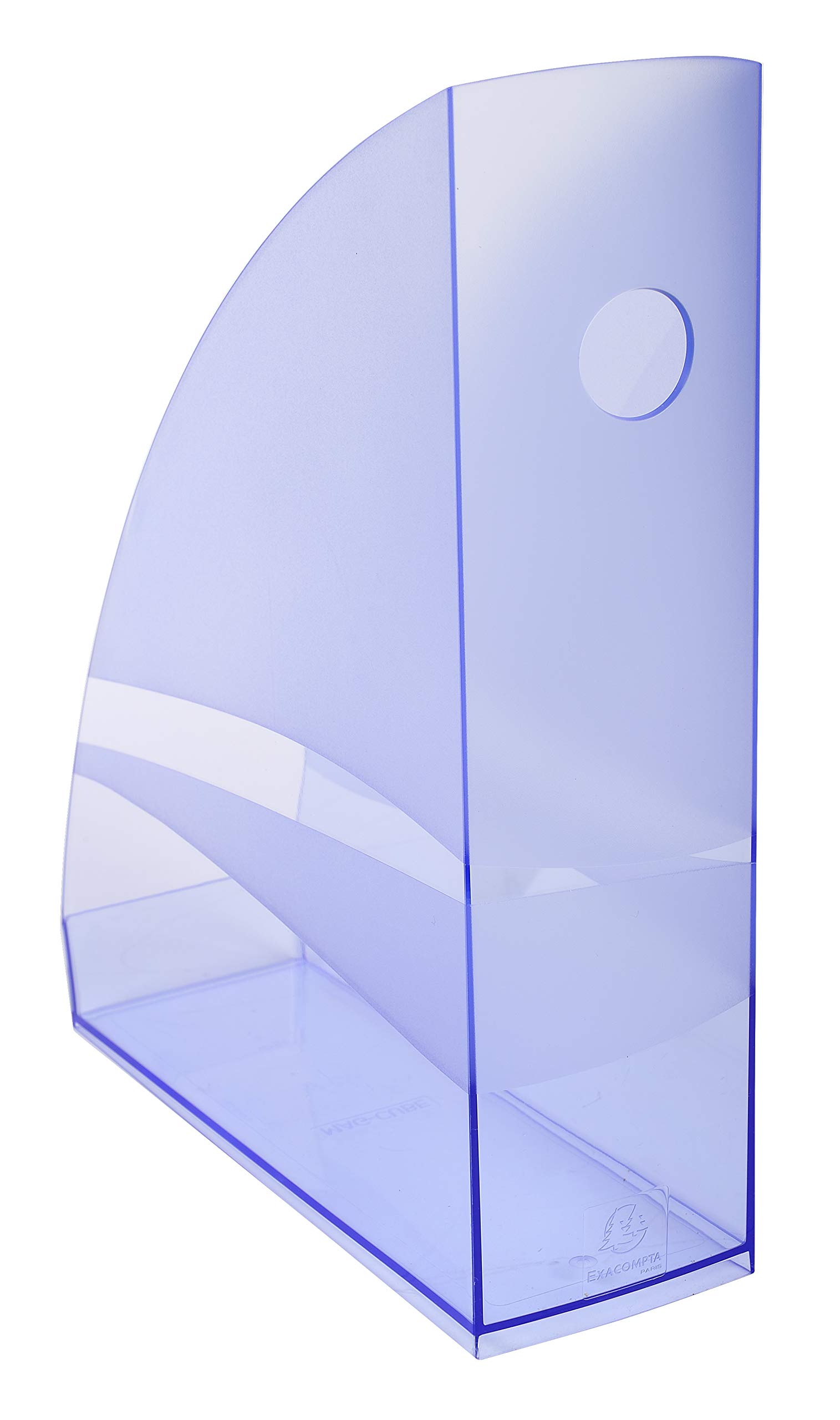 Exacompta 18210D Packung (mit 6 Stehsammler MAG-CUBE, 266x82x305 mm, für DIN A4+, robust und praktisch) 6 Stück eisblau transparent