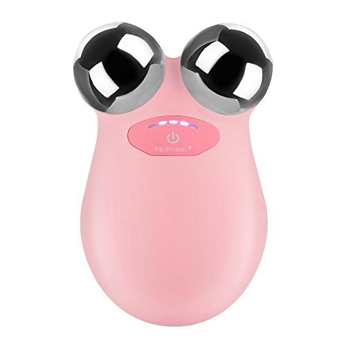 Micro Current Beauty Instrument, USB-Aufladung Pink Home Beauty Instrument, Multifunktional zum Anheben und Straffen des Gesichts Entfernen von Falten, Beseitigen von Schwellungen und Schwellungen