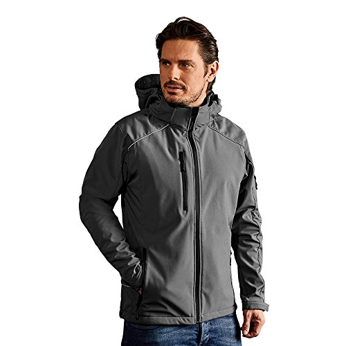 Promodoro Softshell Jacke Herren, XL, Stahlgrau