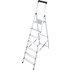 KRAUSE Stufen-Stehleiter »MONTO Solidy«, 7 Sprossen, Aluminium - silberfarben