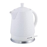 1,5L Keramik Wasserkocher Elektrisch Teekanne Wasserkessel Kettle Tea Schnellkochkessel Teekocher Servierkanne