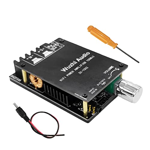 DINESA -1002 Bluetooth-DigitalverstäRkerplatine mit DC-Kabel TPA3116D2 100 W + 100 W 2-Kanal-Stereo-HIFI-Pegel mit Filter