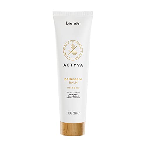 Kemon - Actyva Bellessere Balm, Haar- und Körperbalsam mit beruhigender und schützender Wirkung mit Argan-, Süßmandel- und Leinölen, 150 ml