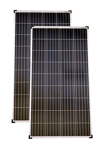 Solarmodule 2 Stück 130 Watt Poly Solarpanel Solarzelle 1290x675x30 92459 Photovoltaik