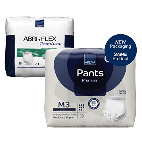 Abena Pants Premium M3 Einweg-Unterwäsche, saugfähig, 6 Packungen – 90 saugfähige Unterwäsche