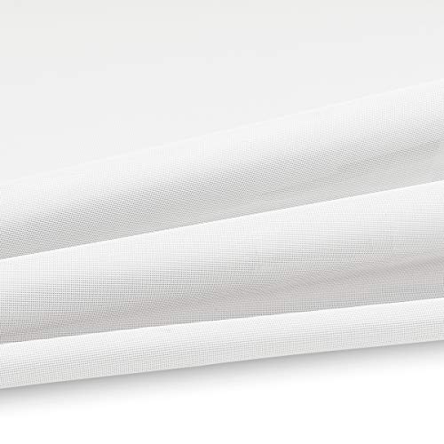 Serge Ferrari Batyline ISO 62 PVC Outdoor Netz 500g/m² Breite 180cm Farbe Weiß 5001 für Möbel im Außenbereich