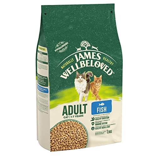 James Wellbeloved Fisch und Reis Erwachsene Katzen Futter - Braun, 1.5 kg