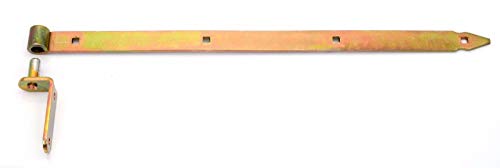 Ladenband Set mit Kloben 1200 x 60 x Ø20 gelb Ladenbänder Torband Türband Türbänder NW-ZP1200