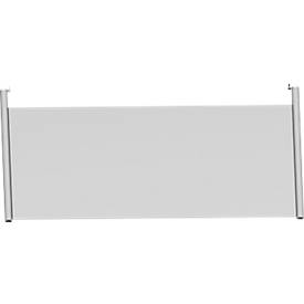 Schäfer Shop Genius Rückseitenblende, für Schreibtisch B 1200 mm, H 466 mm, weißaluminium