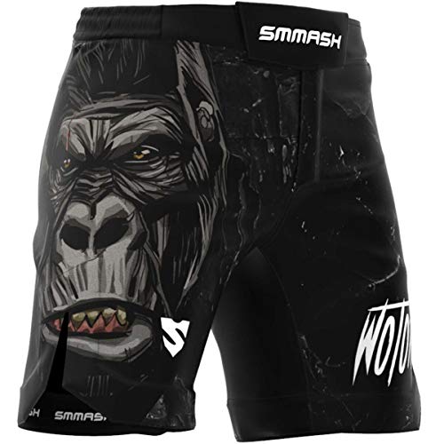 SMMASH Wotore Gorilla Herren Ultra Ligh Sport Shorts für Boxen, Kampfsport, MMA, UFC, Thaiboxen Sporthose Kurz für Männer, Crossfit Trainingshose Atmungsaktiv und Leicht, Hergestellt in der EU (XS)