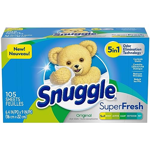 Snuggle Plus Super Fresh Weichspüler für Trockner, mit statischer Kontrolle und Geruchsbeseitigungstechnologie