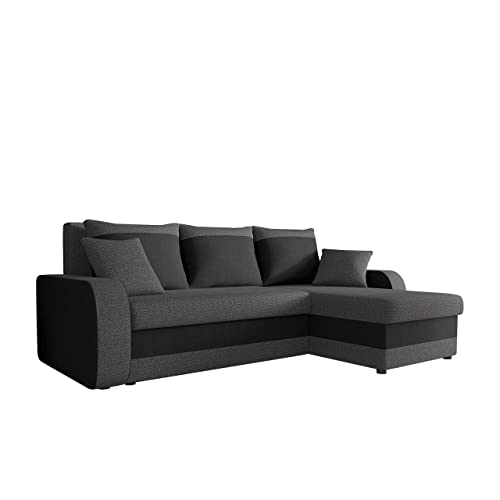 Ecksofa Kristofer Lux, Eckcouch Couch! mit Schlaffunktion, Zwei Bettkasten, Farbauswahl, Wohnlandschaft! Bettfunktion! Design L-Form Sofa! Seite Universal! (Boss 12 + Boss 14.)
