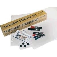Legamaster 7-124900 Flipchart Starter Kit, Zubehörset mit Flipchartpapier, Markern und Magneten