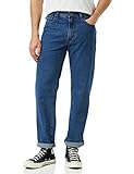 Enzo Herren Straight Jeans, Blau (Stonewash Blue), 40 R