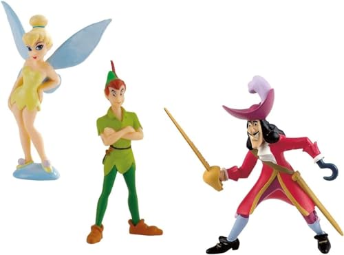 Bullyland - Disneys Peter Pan - Spielset 3 Figuren Hook Tinkerbell Pan