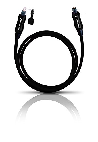 Oehlbach Opto Star Black 100 - Hochwertiges & Flexibles optisches Digitalkabel mit 3,5mm LWL-Klinken Adapter - 1m - schwarz