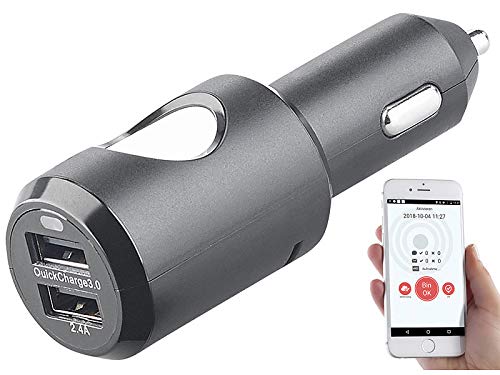 NavGear Autoalarm: Kfz-Notruf-System, Panik-Taste, GPS-Koordinaten-Übermittlung, für 12 V (Kfz USB, Unfallmeldestecker, Apple iPhone Ladekabel)