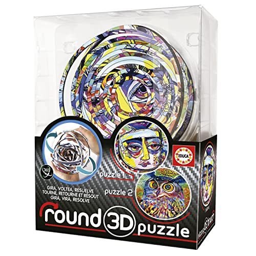 Educa 19709 Rundes 3D-Puzzle, abstrakt, Nicht zutreffend, bunt, Talla única