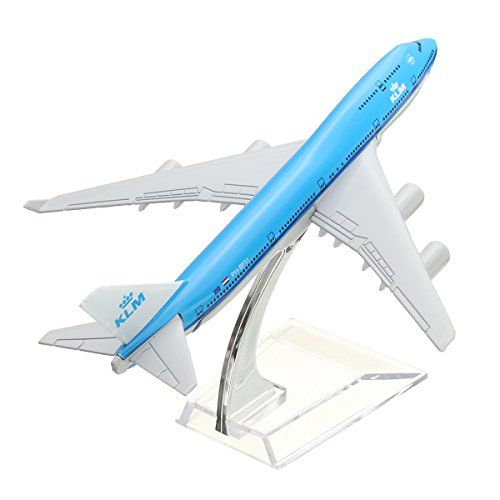 VIDOO 16Cm Flugzeug Metall Flugzeug Modell Flugzeug B747 KLM Flugzeug Skala Flugzeug Schreibtisch Spielzeug