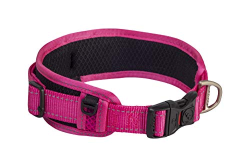 Hundehalsband, gepolstert, Größe XL, Pink