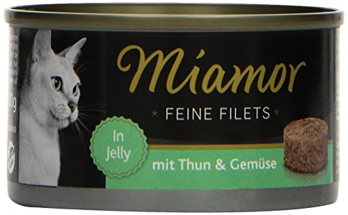Miamor Katzenfutter Feine Filets Thunfisch+Gemüse 100 g, 24er Pack (24 x 100 g)