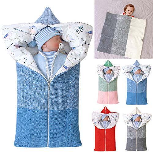 Yinuoday Kinderwagen Decke, Neugeborenen Wickeldecke Winter warme Schlafsack für 0-12 Monate Baby Jungen oder Mädchen