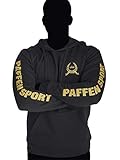 Paffen Sport Anniversary Hoodie - Kapuzenpullover, Cap-Sweatshirt - schwarz/Gold - Gr.: M