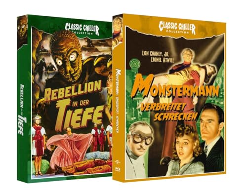 REBELLION IN DER TIEFE / MONSTERMANN VERBREITET SCHRECKEN - CLASSIC CHILLER COLLECTION BUNDLE # 3 - Limited Edtion (Blu-ray + DVD)