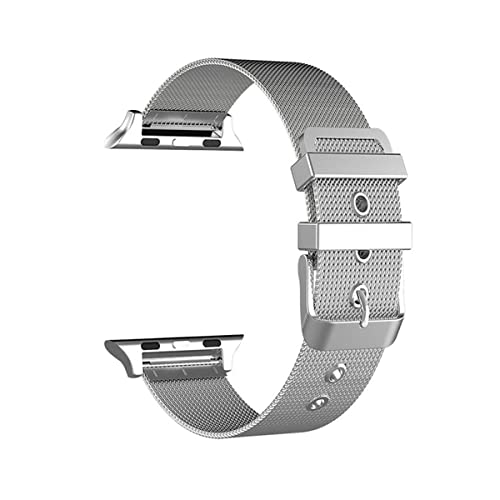 COOL Armband für Apple Watch Series 1 / 2 / 3 / 4 / 5 / 6 / 7 / SE (38 / 40 / 41 mm) Metall Silber, Einheitsgröße, Metall, 0