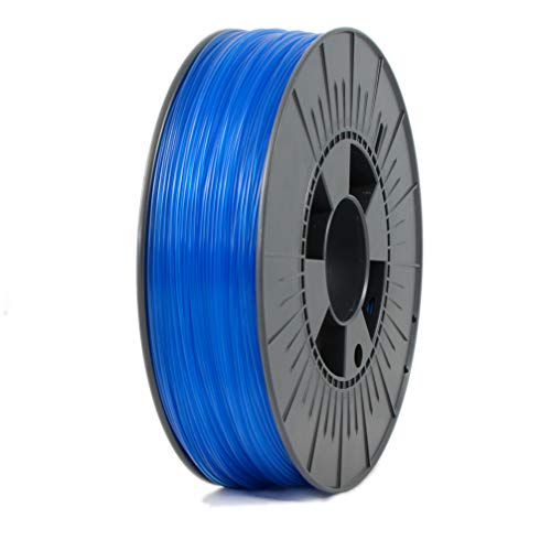 ICE FILAMENTS, ABS+ Filament, 3D Drucker Filament, 1.75mm, 0.75kg, Transparent Bold Blue (Transparentes Blau)