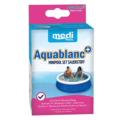 mediPOOL Aquablanc+ MiniPool Monats-Set Sauerstoff, chlorfrei, Desinfektion, Algenvorbeugung