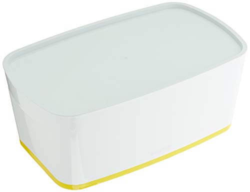 Leitz MyBox WOW Klein mit Deckel, Aufbewahrungsbox, gelb, 52294016