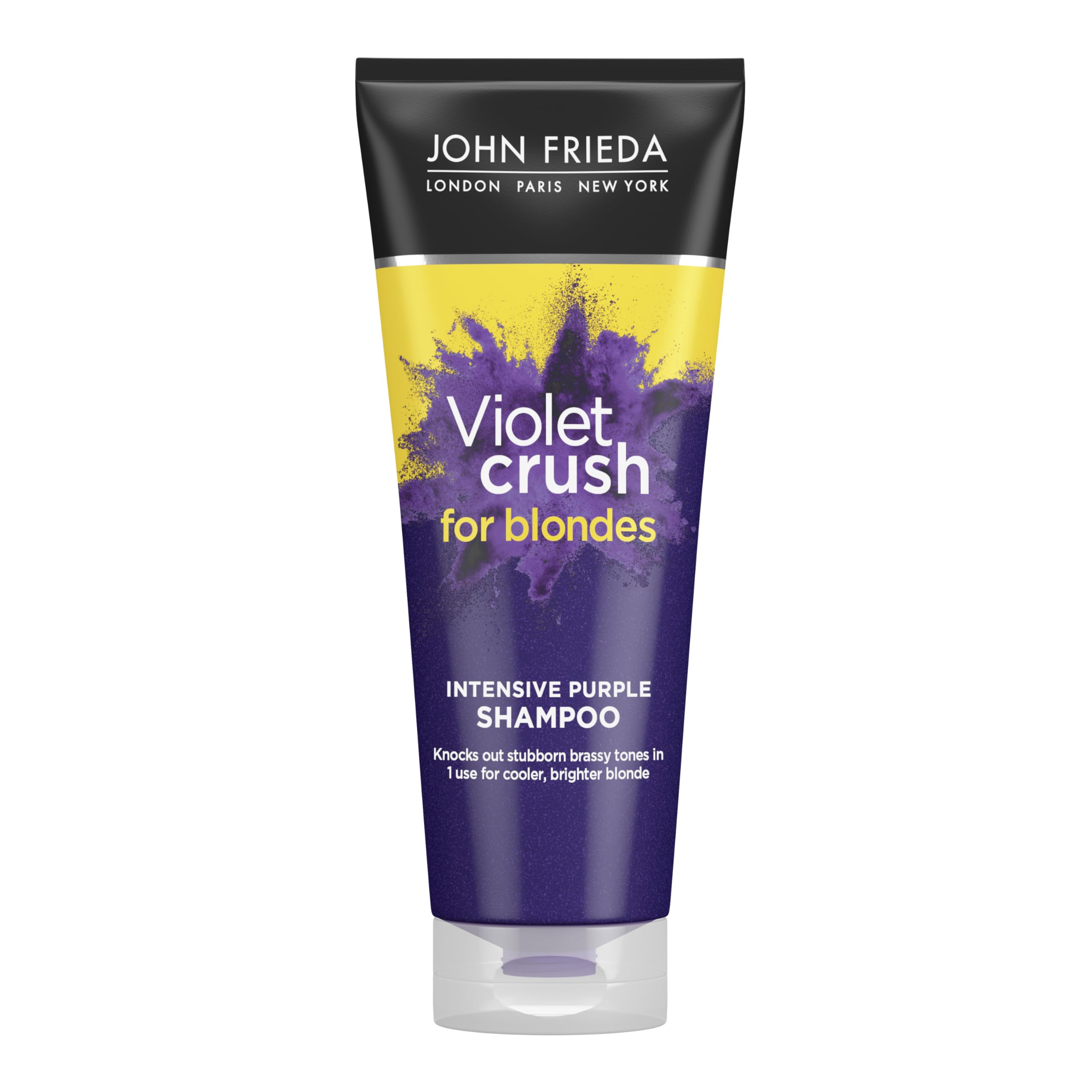 John Frieda Violet Crush Intensiv Purple Shampoo, für messingblondes Haar, 250 ml, tonisierend