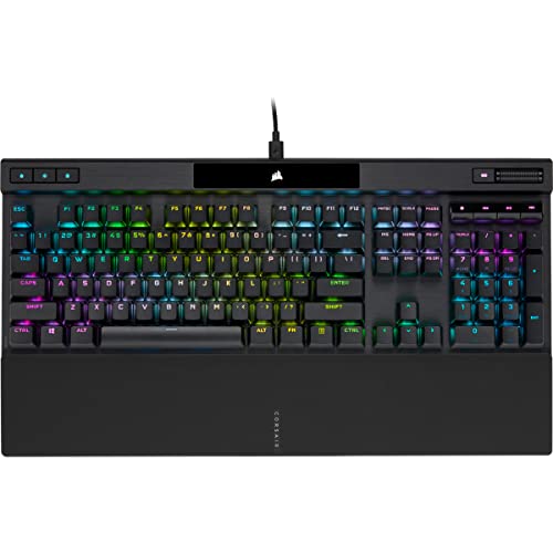 CORSAIR K70 RGB PRO Mechanical Gaming Keyboard, Backlit RGB LED, CHERRY MX Red Keyswitches, Schwarz