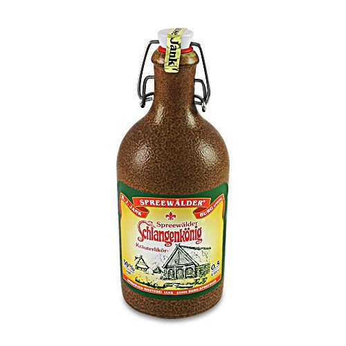 Janks 'Spreewälder Schlangenkönig' - Kräuterlikör im traditionellen Tonkrug (0,5 l / 30% vol.)