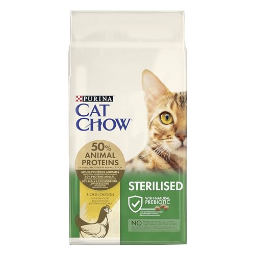 PURINA Cat Chow Sterilised Lebensmittel für trockene Katzen, F.Medium